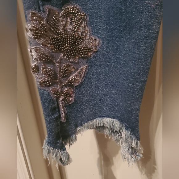 Lane Bryant Super Stretch Embellished Lace and Beads Jeans Size 24 - Picture 2 of 8